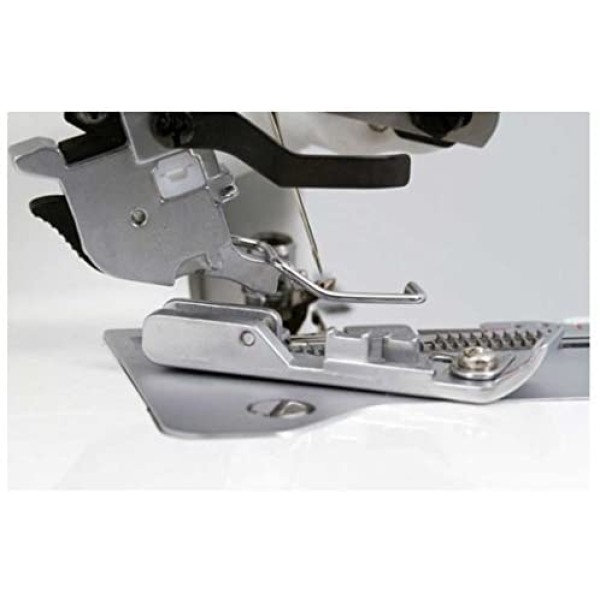 Masina de surfilat casnica cu 2 ace, 2/3/4 fire cu avans diferential si dispozitiv de înfilare ac automat JUKI MO-734